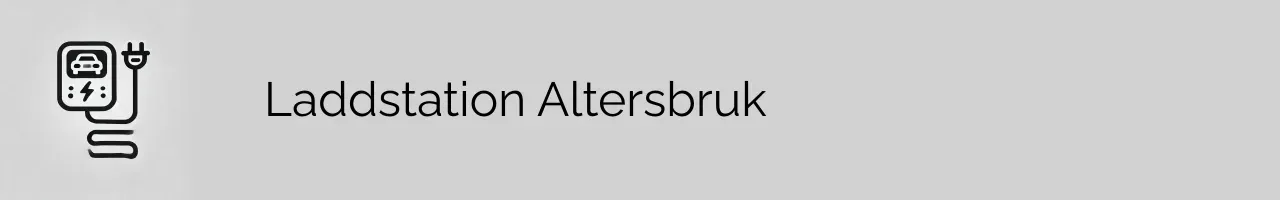 Laddstation Altersbruk