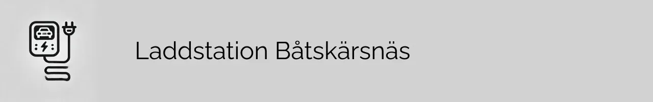 Laddstation Båtskärsnäs