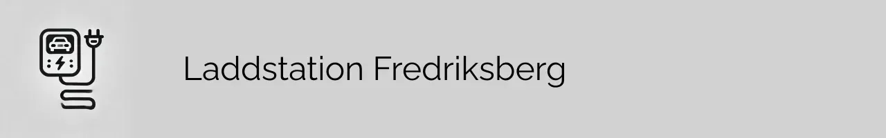 Laddstation Fredriksberg