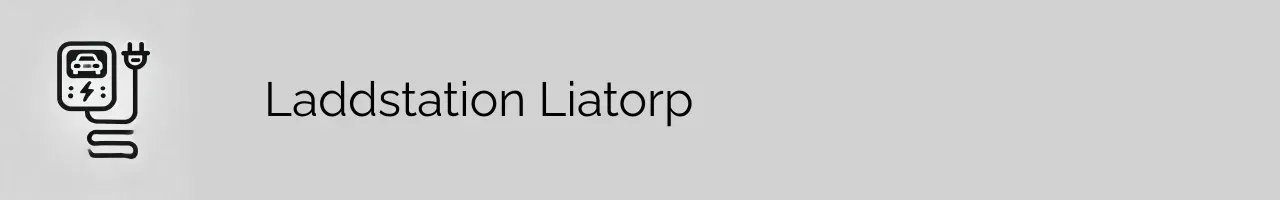 Laddstation Liatorp