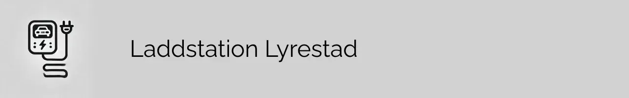 Laddstation Lyrestad